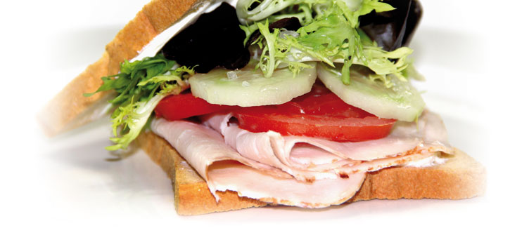 Toast met kalkoenfilet
