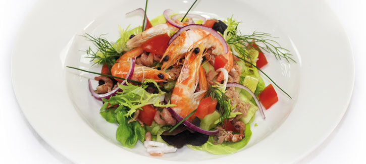 Salade zeevruchten