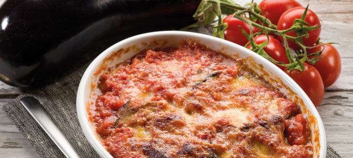 Aubergine lasagne