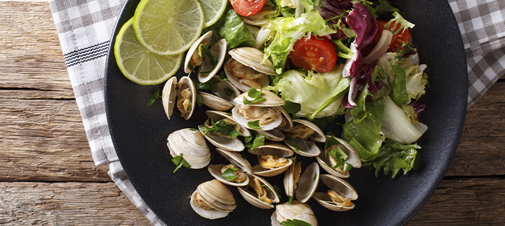 Andijviesalade met vongole
